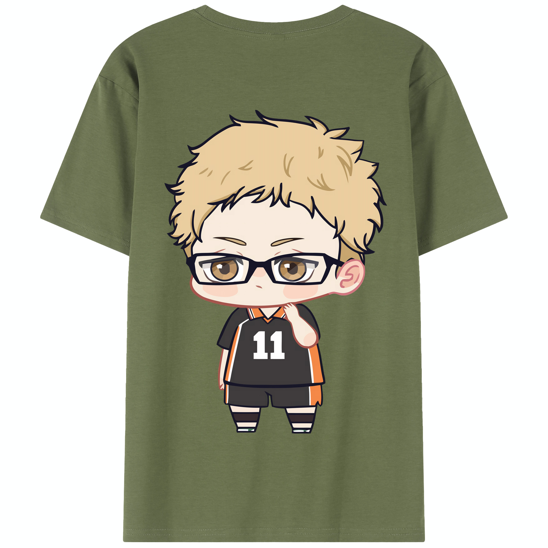 （画像用） ハイキュー!! Haikyu!! 綿100％半袖Tシャツ（背面プリント）